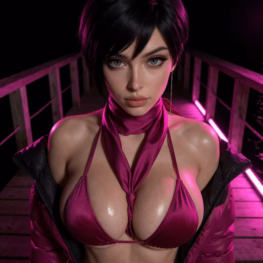 ai chat with no restrictions — a character portrait shot in a pier setting